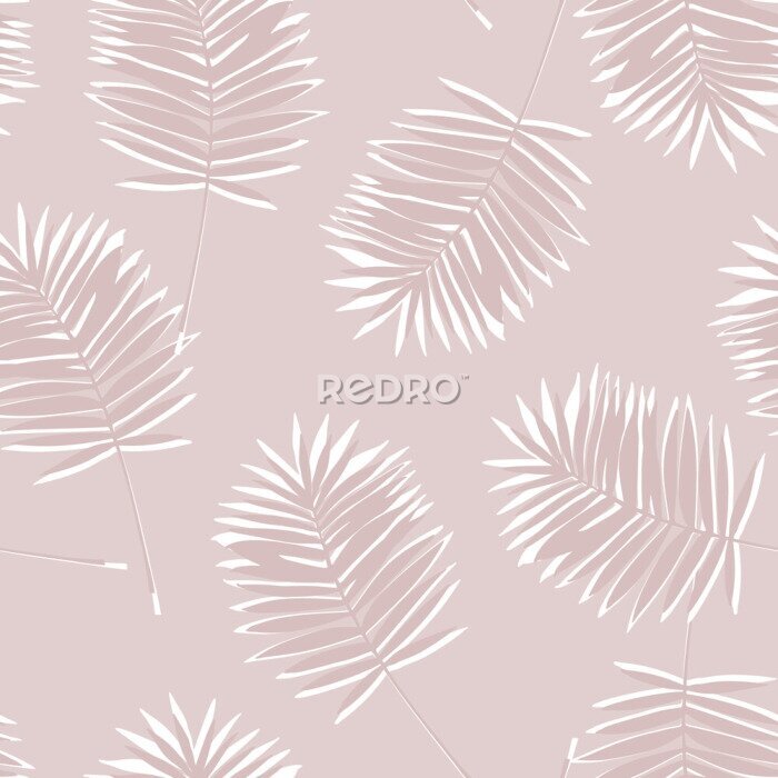 Sticker Baby pink palm