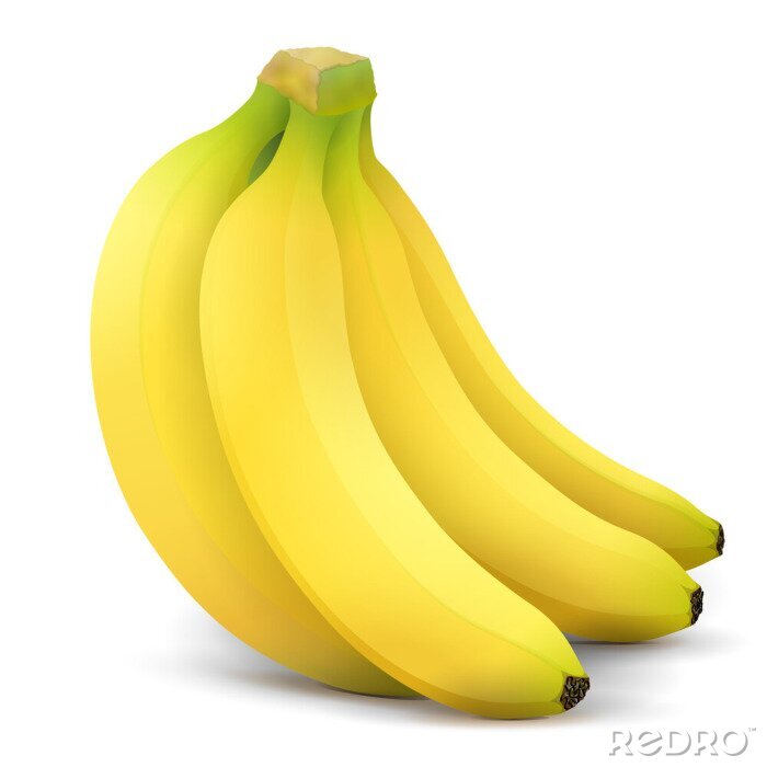 Sticker Bananen op een witte achtergrond moderne graphics