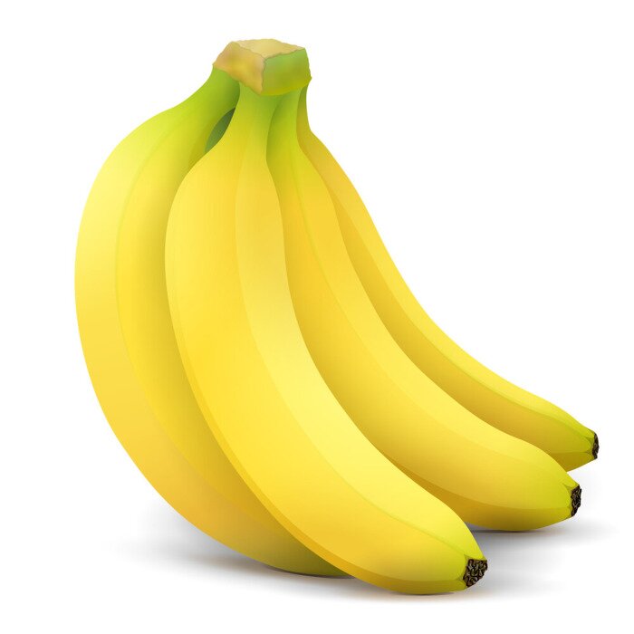 Sticker Bananen op een witte achtergrond moderne graphics