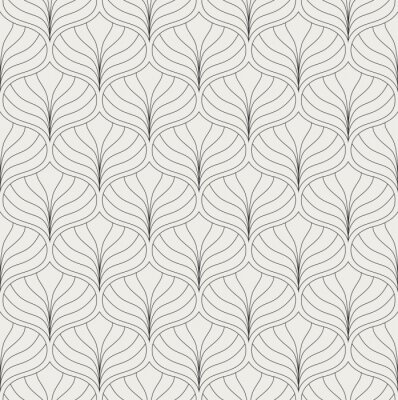 Sticker Barok bladeren patroon