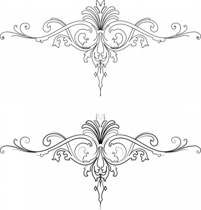 Sticker Barok twee stijlen: Traditioneel en kalligrafie.