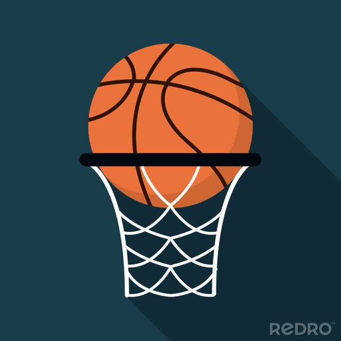 Sticker Basketbal design icoon