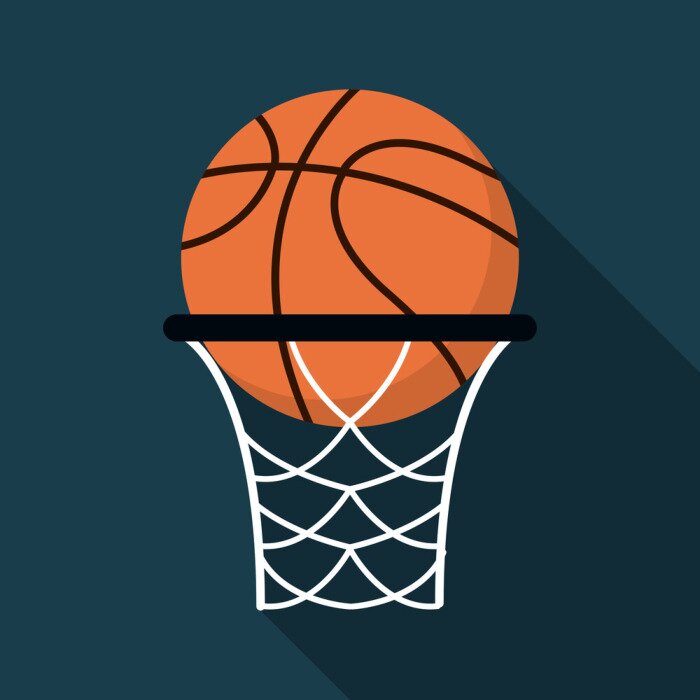 Sticker Basketbal design icoon