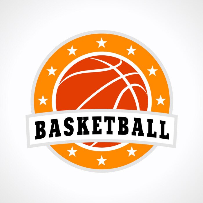 Sticker Basketbal embleem logo