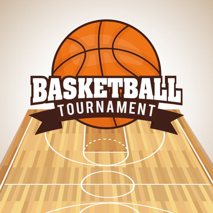 Sticker Basketbal ontwerp