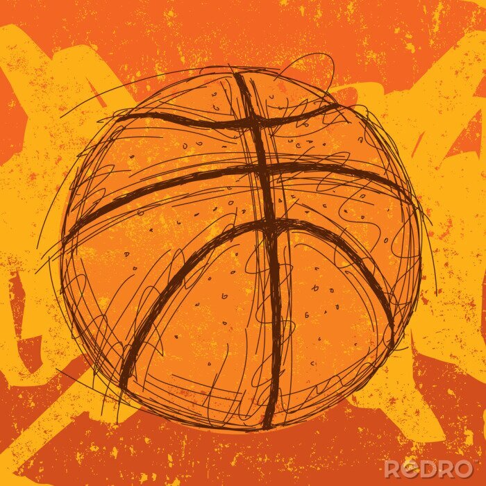 Sticker Basketball background