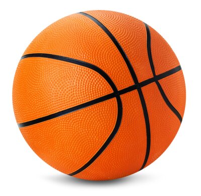 Sticker basketball ball isolated on the white background