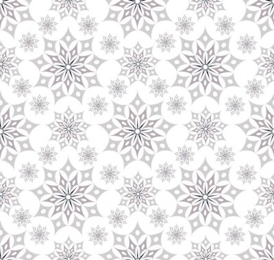 Sticker Batik star seamless soft silver white