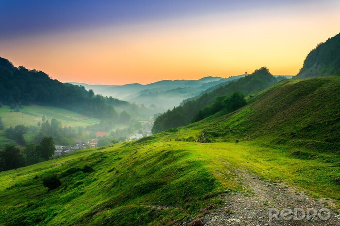 Sticker Bergen bij dageraad