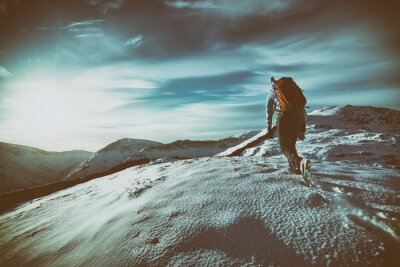 Sticker Bergwandelen