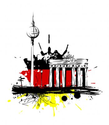 Sticker Berlin Allemagne monumenten