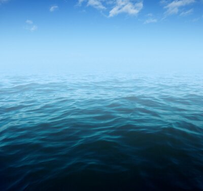 Sticker Blauwe zeewater