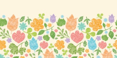 Sticker Bloemen in volkse stijl