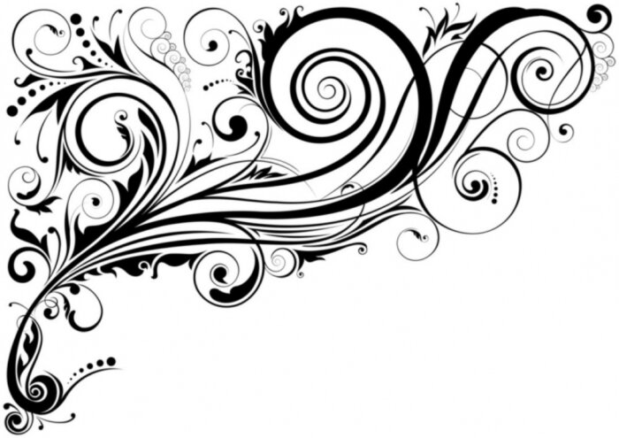 Sticker Bloemen ontwerp ornamenten