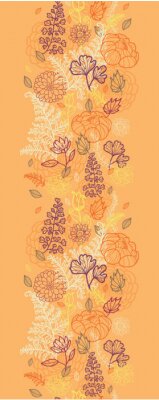 Sticker Bloemen op een vintage patroon