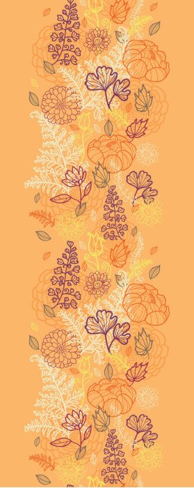 Sticker Bloemen op een vintage patroon