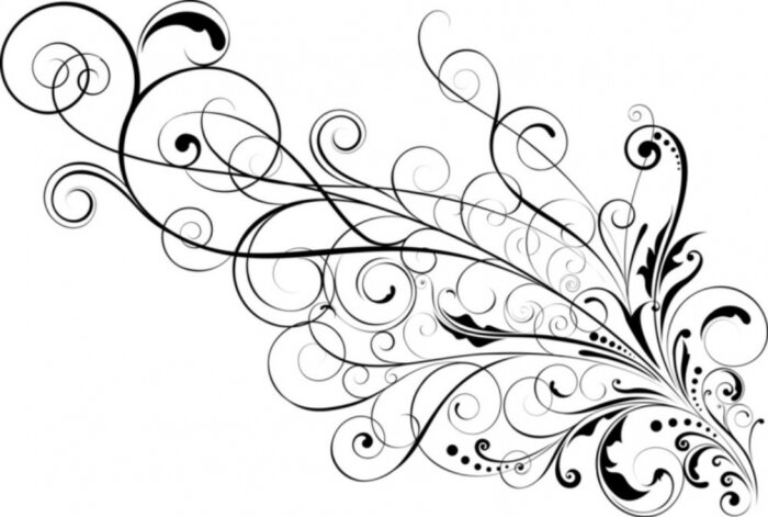 Sticker Bloemen sierontwerp