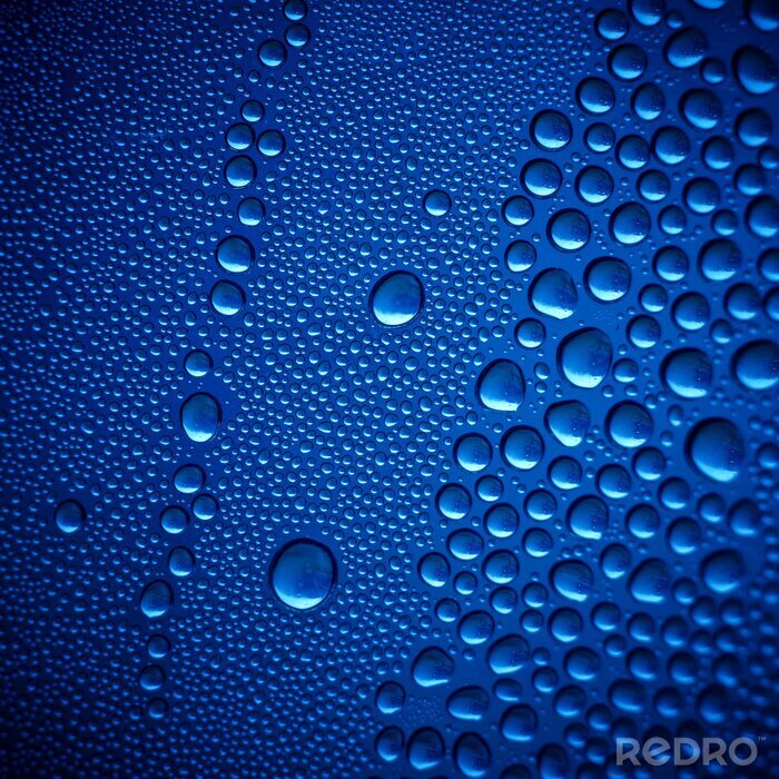 Sticker Blue Water Drops