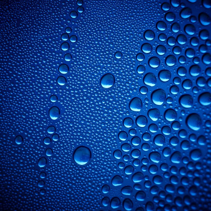 Sticker Blue Water Drops