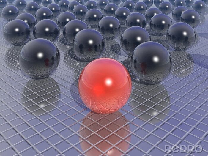 Sticker Bollen op een glanzende achtergrond