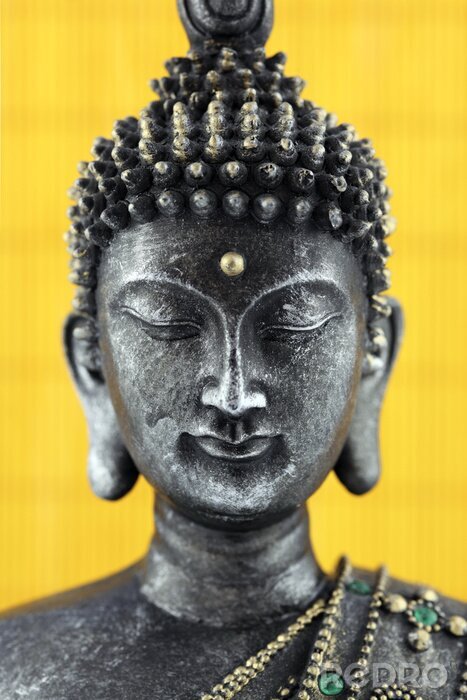 Sticker bouddha standbeeld