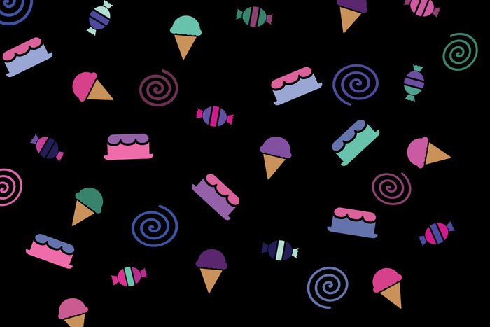 Sticker cake ijs afdruk