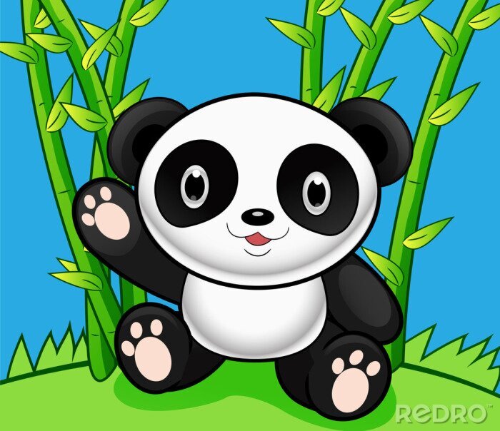 Sticker Cartoon Panda