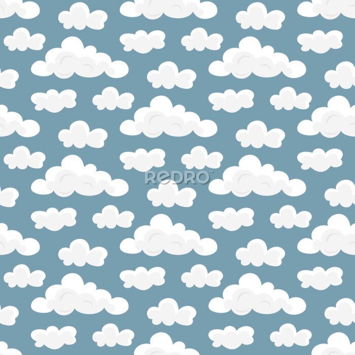 Sticker Cartoon wolken