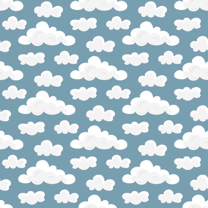 Sticker Cartoon wolken