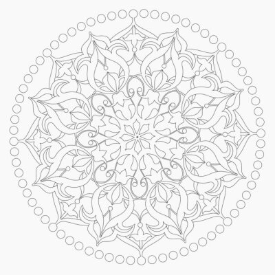 Sticker Çizgilerle  Islami Motif