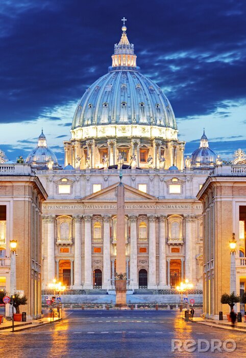 Sticker Close-up van de basiliek van St. Pieter