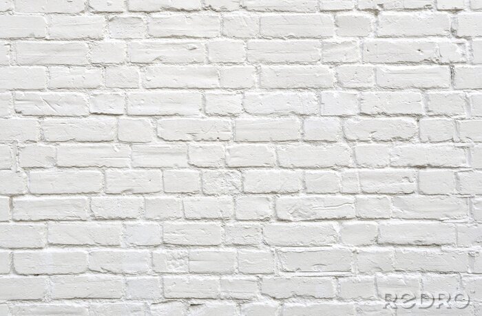 Sticker Close-up van een witte muur