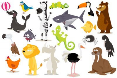 Sticker collectie d'animaux pour enfants