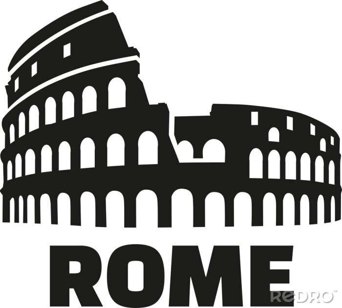 Sticker Colosseum rome duits