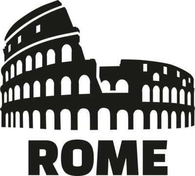 Sticker Colosseum rome duits