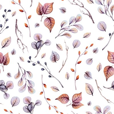 Sticker Compositie met herfsttakken