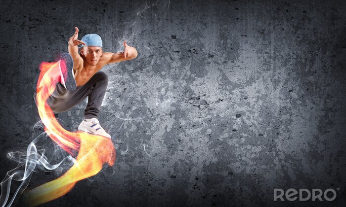 Sticker Danser in brand