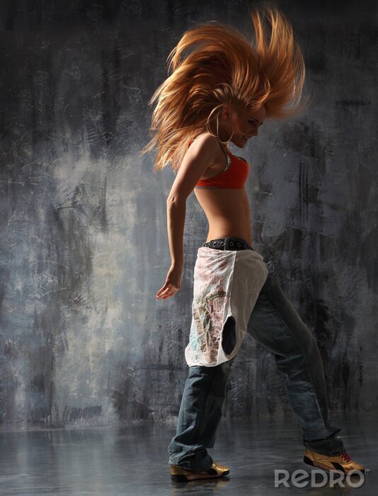 Sticker Danser in de schaduw