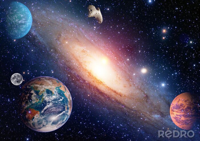 Sticker De hemellichamen in het zonnestelsel