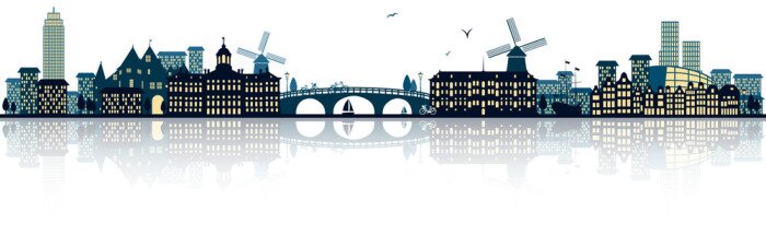 Sticker De Horizon van Amsterdam