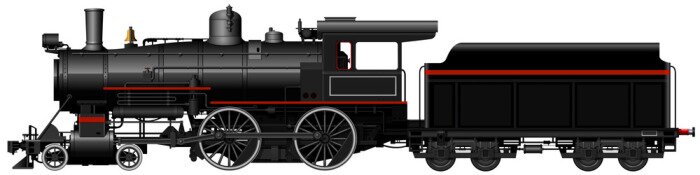 Sticker de oude stoomlocomotief