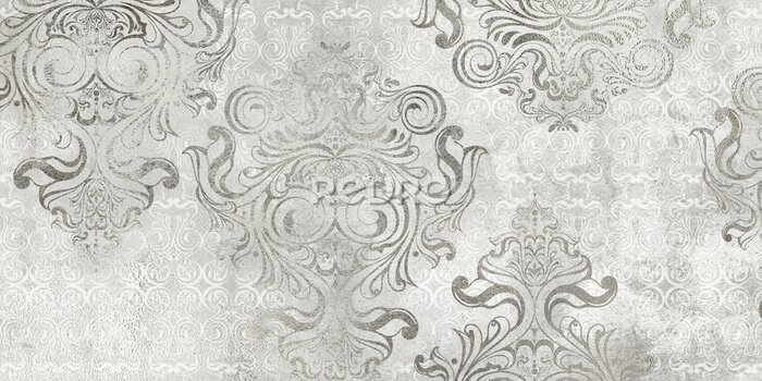 Sticker Decoratief patroon in gedempte tinten