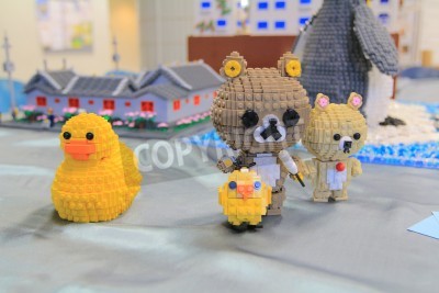 Sticker Dieren gemaakt van LEGO stenen