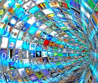 Digitale abstracte tunnel