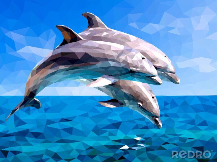 Sticker dolfijn