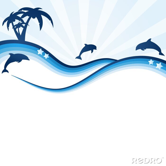 Sticker dolfijnen