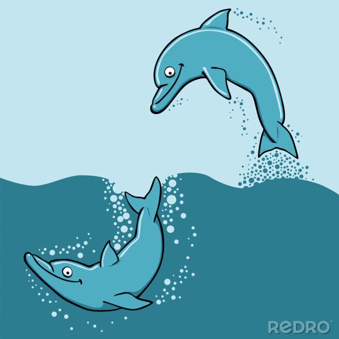 Sticker Dolfijnen