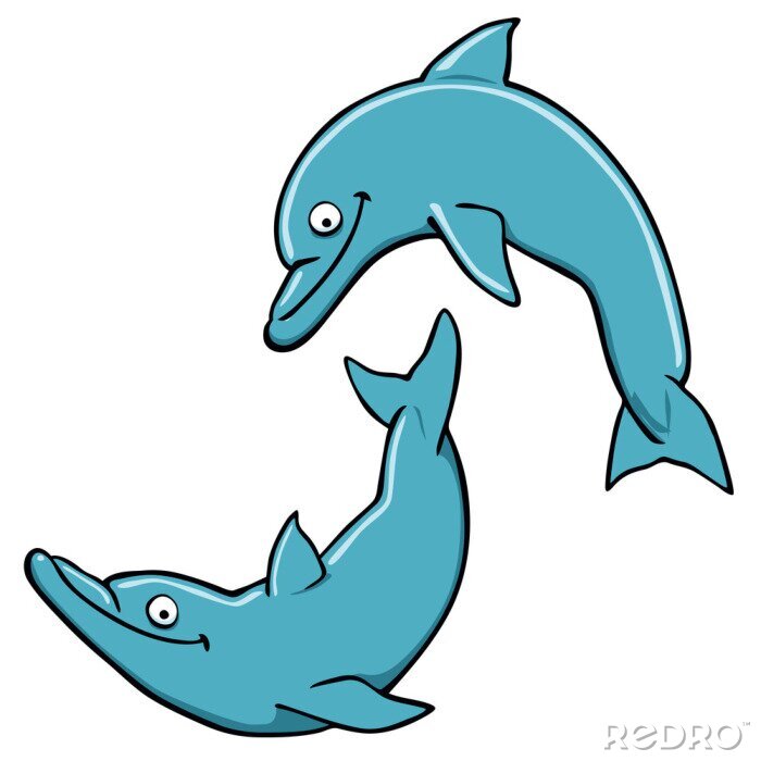 Sticker Dolfijnen