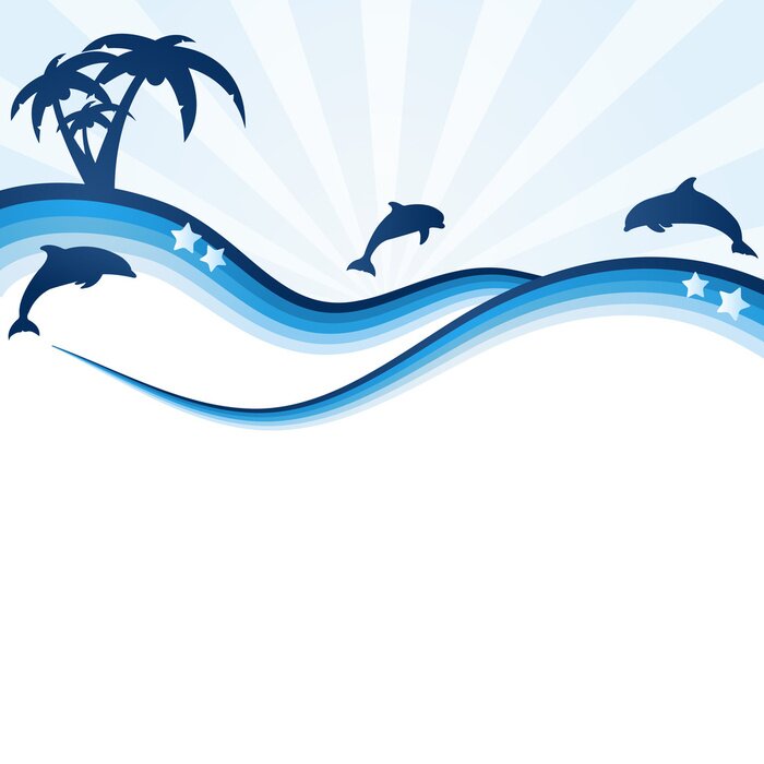 Sticker dolfijnen