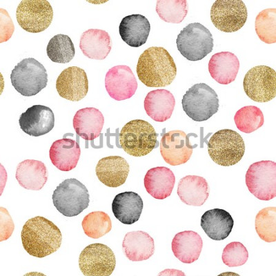 Sticker dots of watercolor